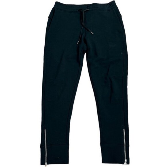 Crz‎ Yoga Sweat Pant Jogger with ankle zippers size small Black - Picture 1 of 16